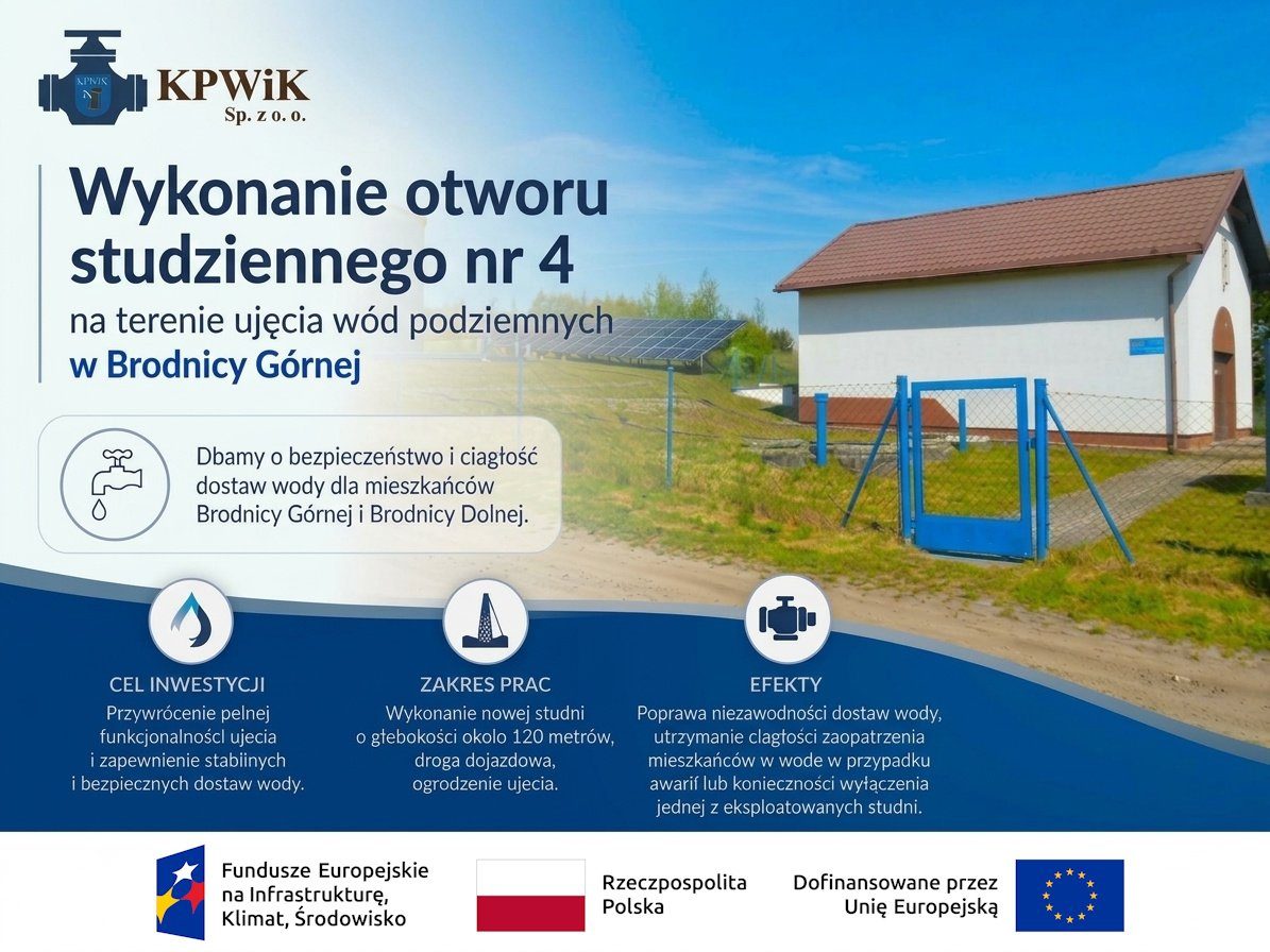 Powstaje czwarta studnia głębinowa w Brodnicy Górnej